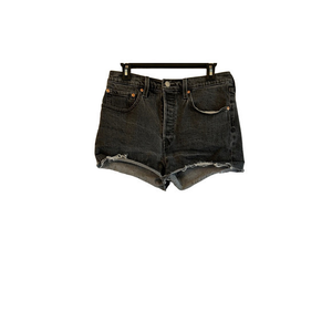 Levis 501 Premium  Denim‎ Womens Cut off Shorts Size 30 Black